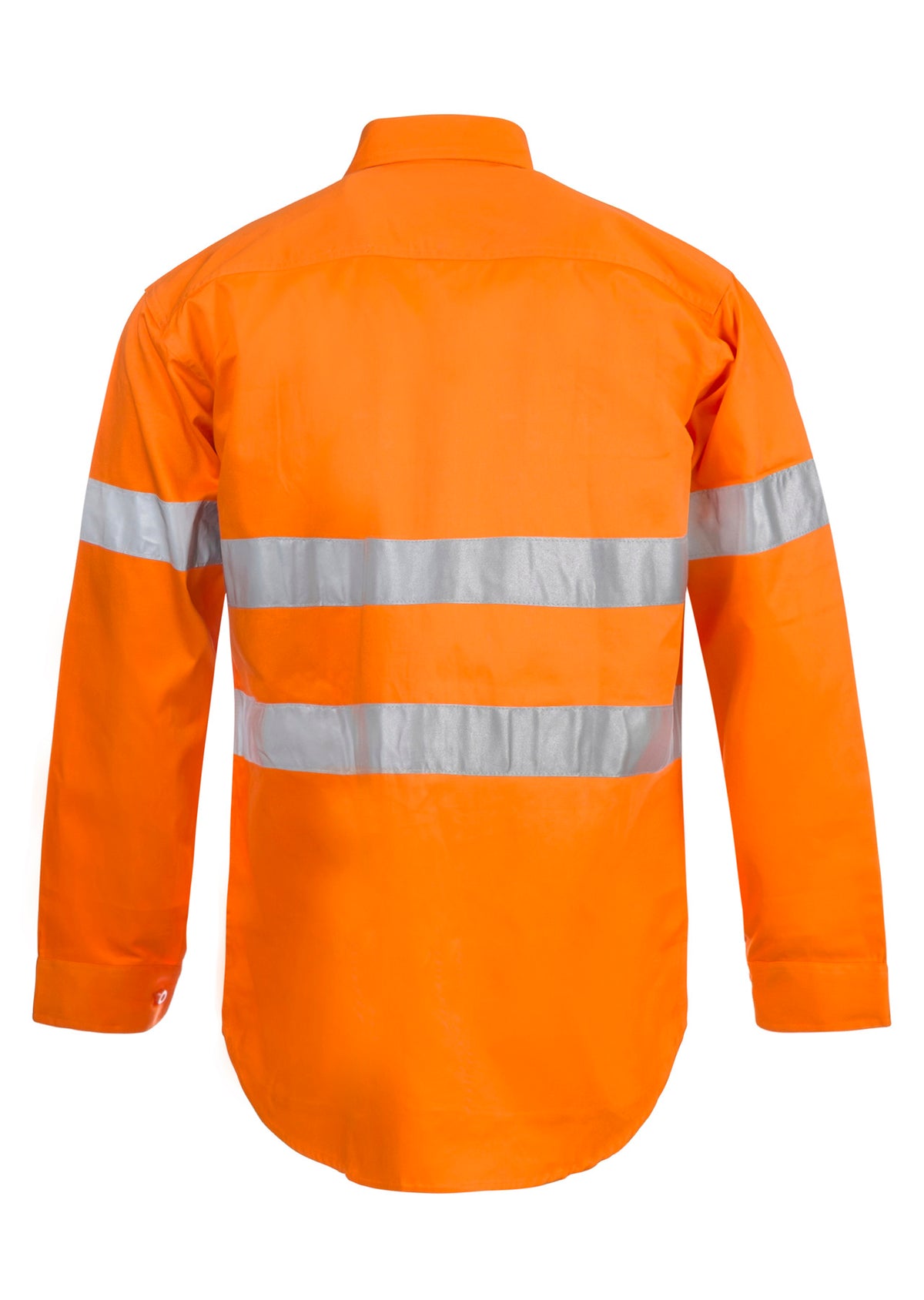 Hi Vis Long Sleeve Reflective Cotton Drill Shirt - view