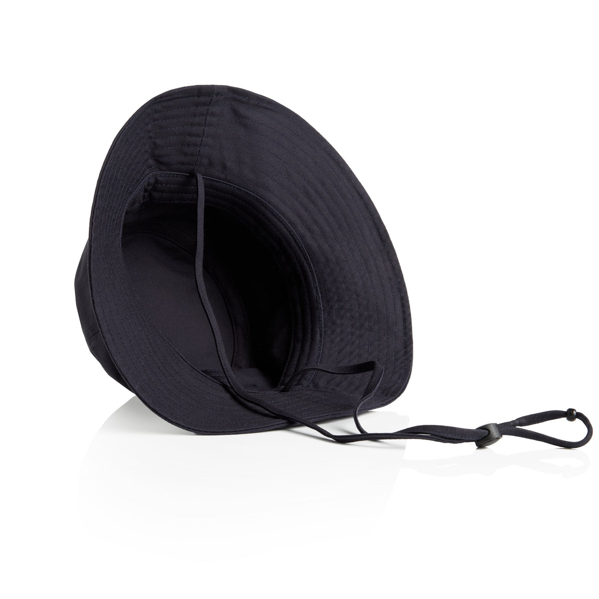 Wide Brim Bucket Hat 1172 - Navy - Back