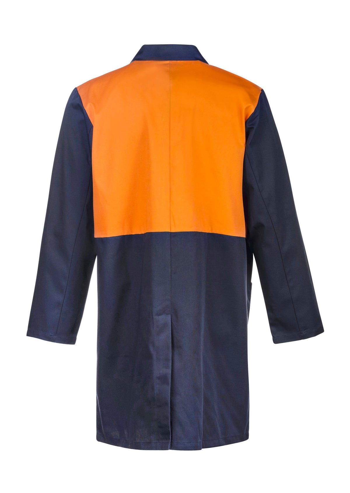 Hi Vis Long Sleeve Dustcoat With Patch Pockets - view