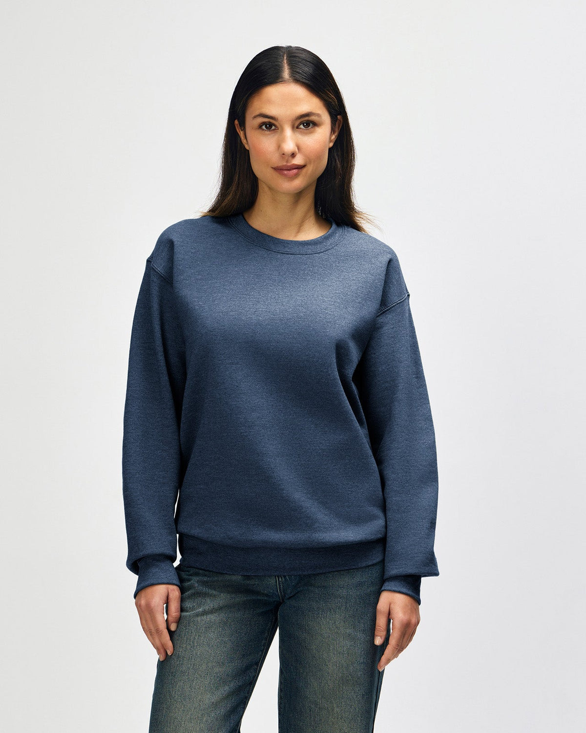 Gildan Heavy Blend 18000 Crewneck - Heather Dark Navy