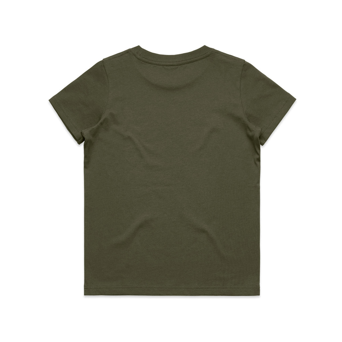 Kids Staple Tee - Army - Back