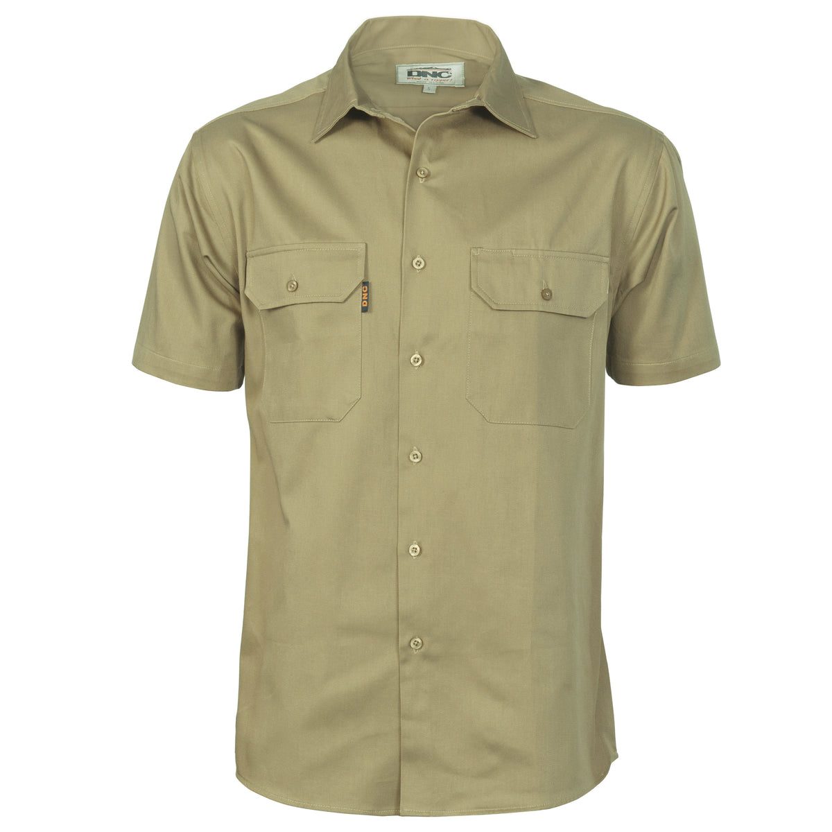 DNC Workwear Cotton Drill Work Shirt - Short Sleeve 3201