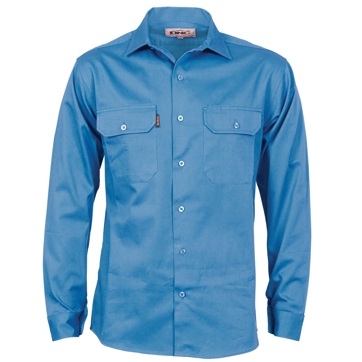 DNC Workwear Cotton Drill Work Shirt With Gusset Sleeve - Long Sleeve 3209