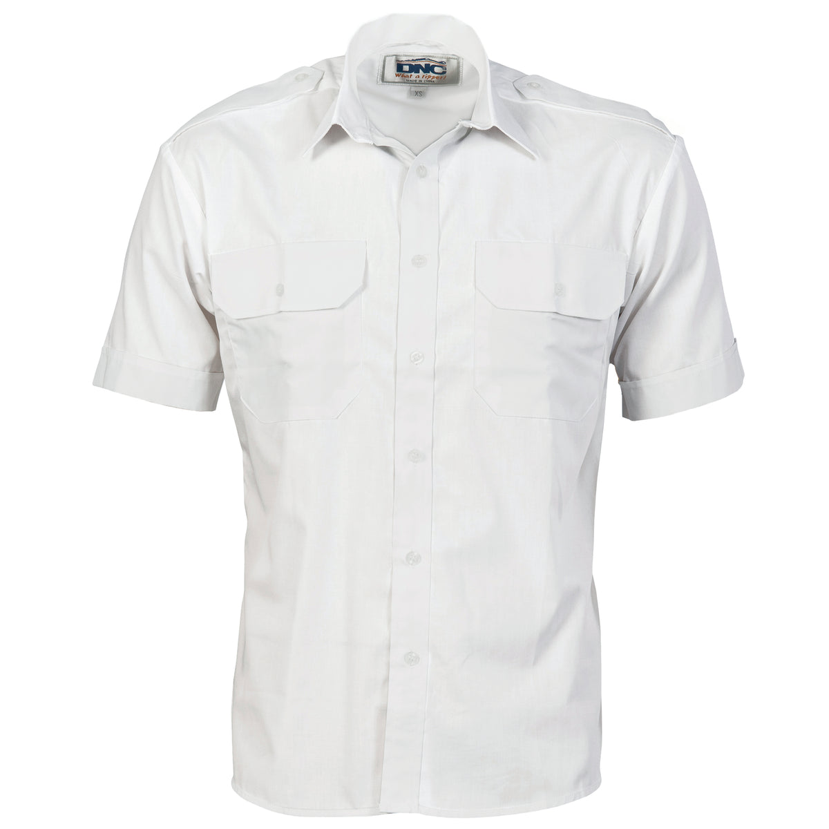 DNC Workwear Epaulette Polyester/Cotton Work Shirt - Short Sleeve 3213