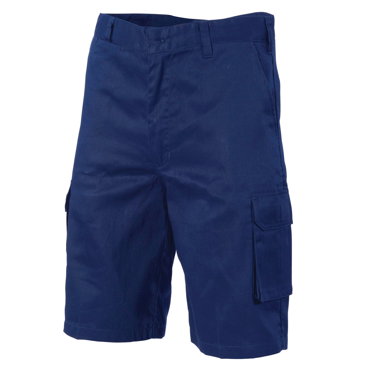 Lightweight Cool-Breeze Cotton Cargo Shorts - Navy