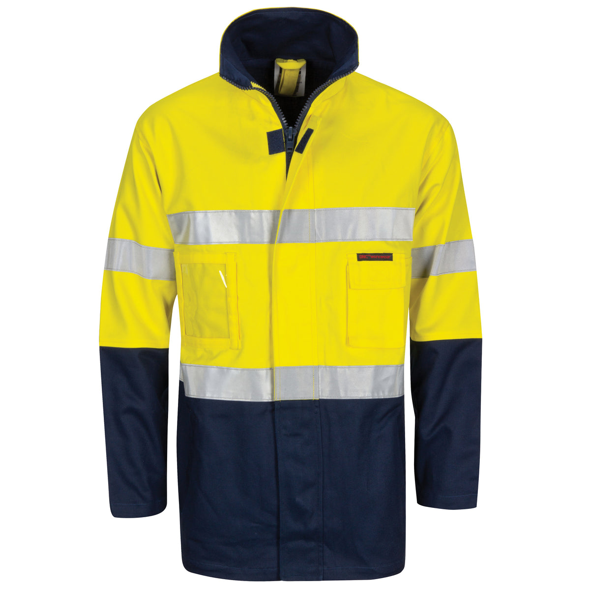 DNC Workwear HiVis Cotton Drill "2 in 1" Jacket with CSR R/Tape 3767