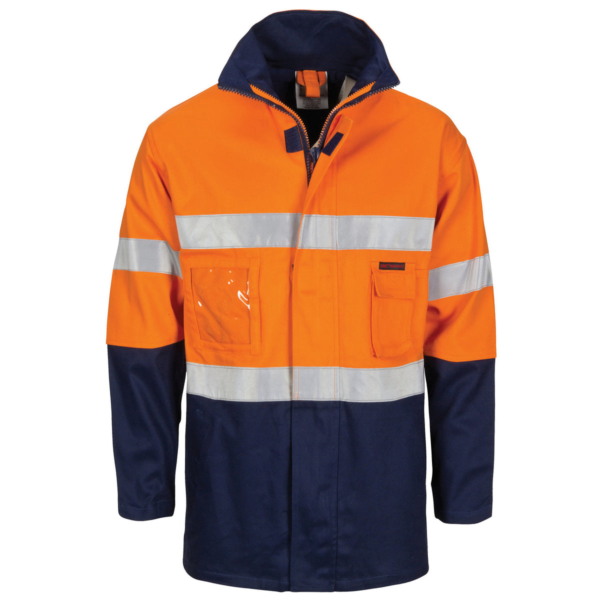 DNC Workwear HiVis Cotton Drill "2 in 1" Jacket with CSR R/Tape 3767