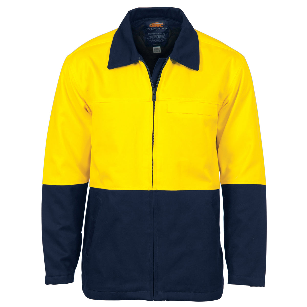 DNC Workwear HiVis Two Tone Protector Drill Jacket 3868