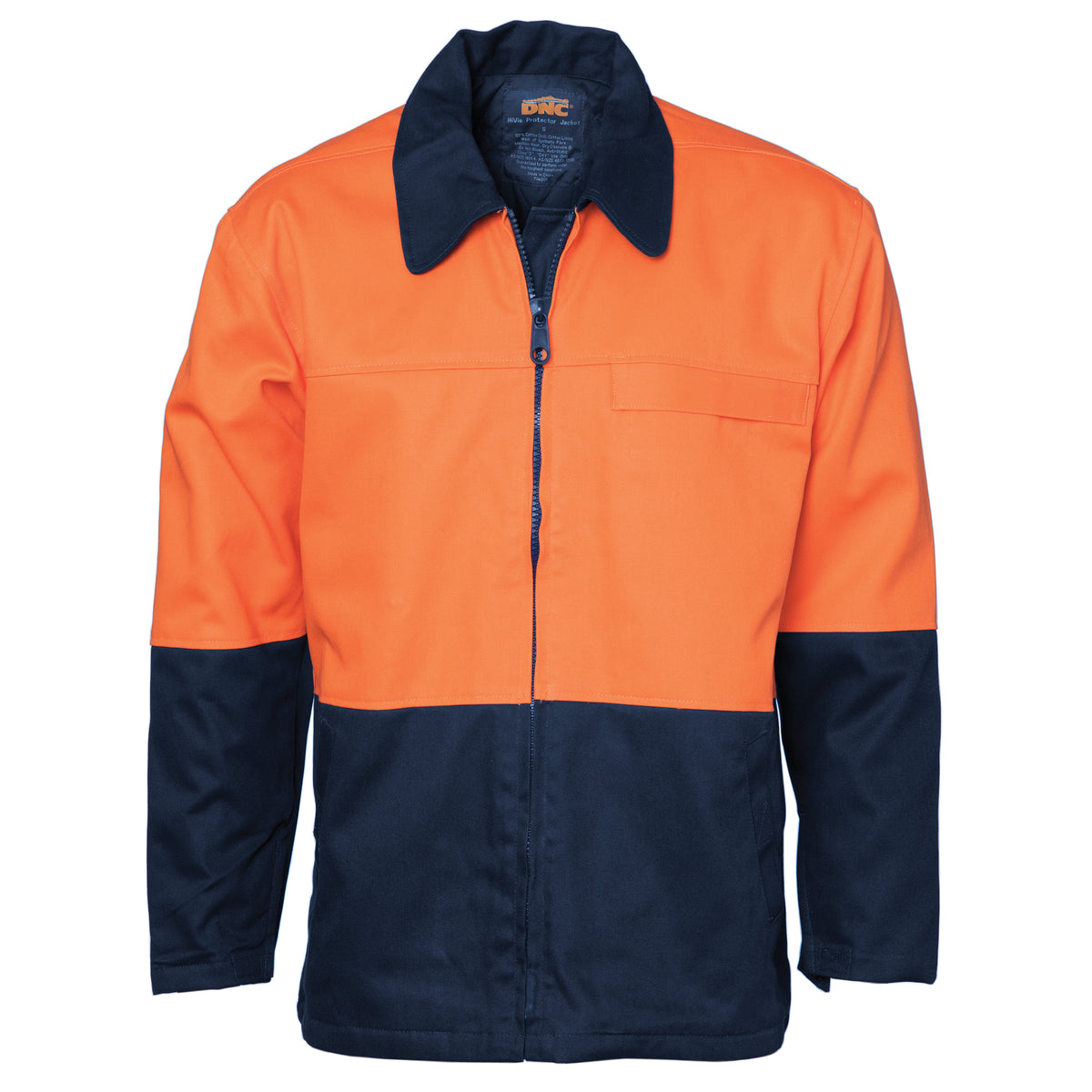 DNC Workwear HiVis Two Tone Protector Drill Jacket 3868