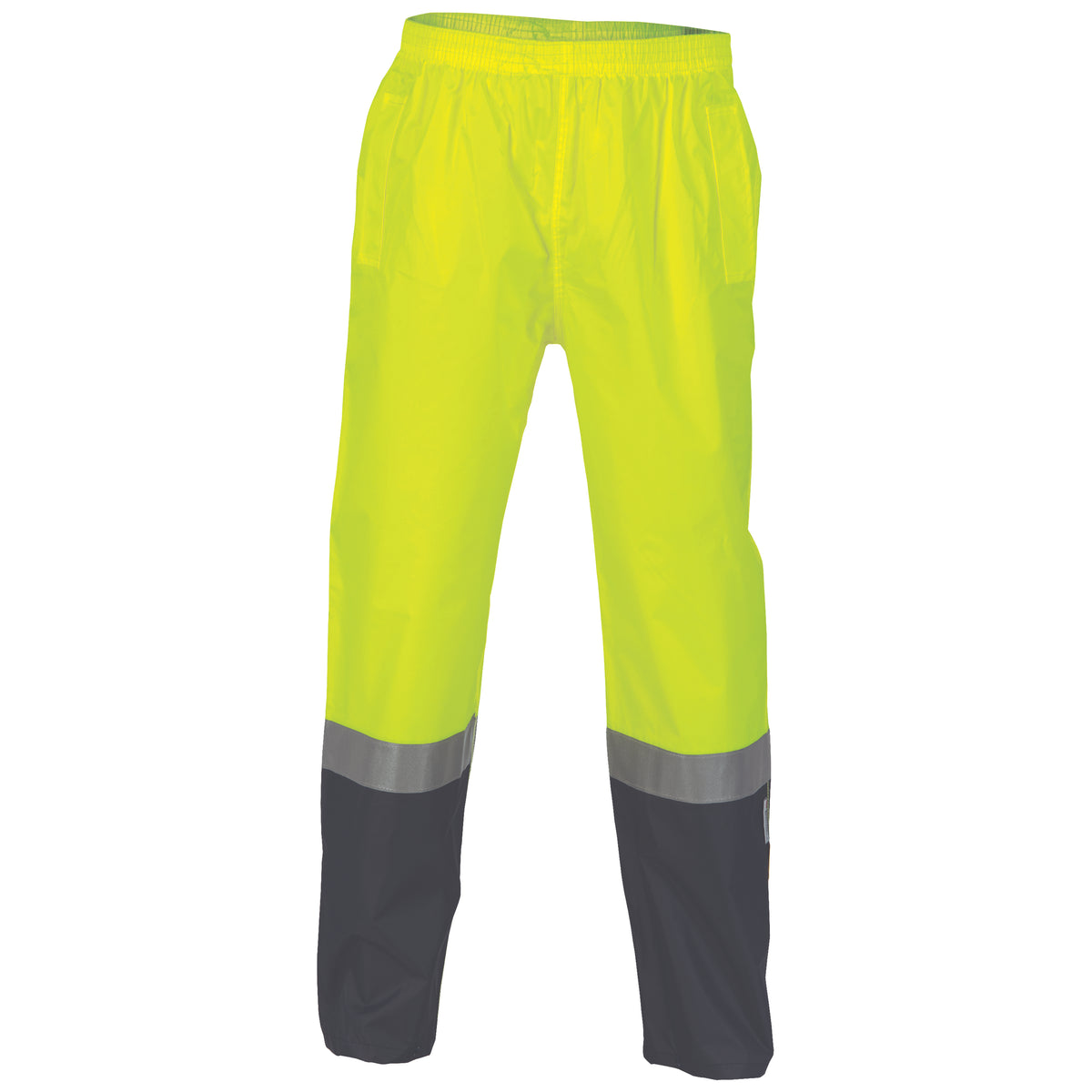 DNC Workwear HiVis Two Tone Lightweight Rain Pants with CSR R/Tape 3880