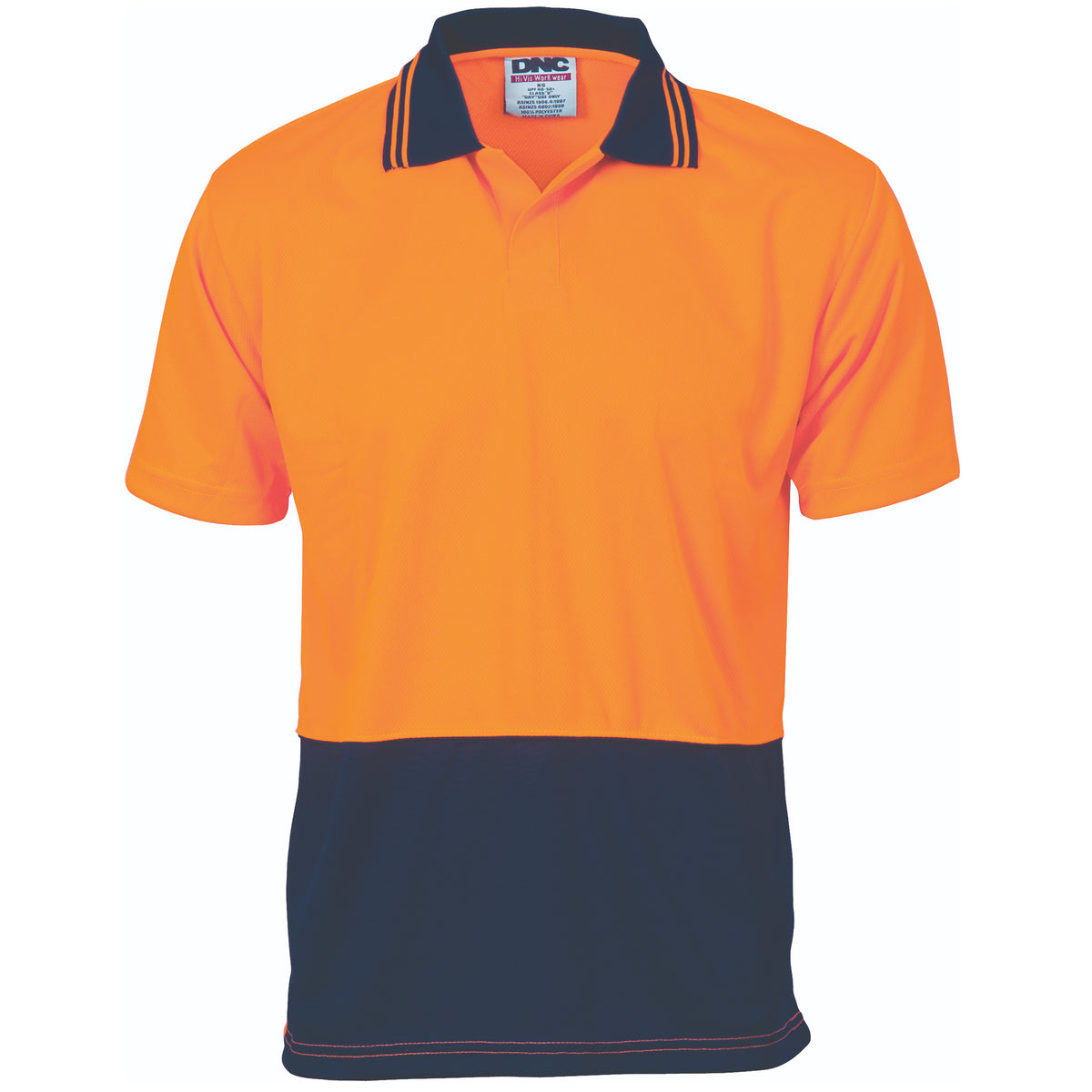 DNC Workwear HiVis Two Tone Food Industry Polo - Short Sleeve 3903