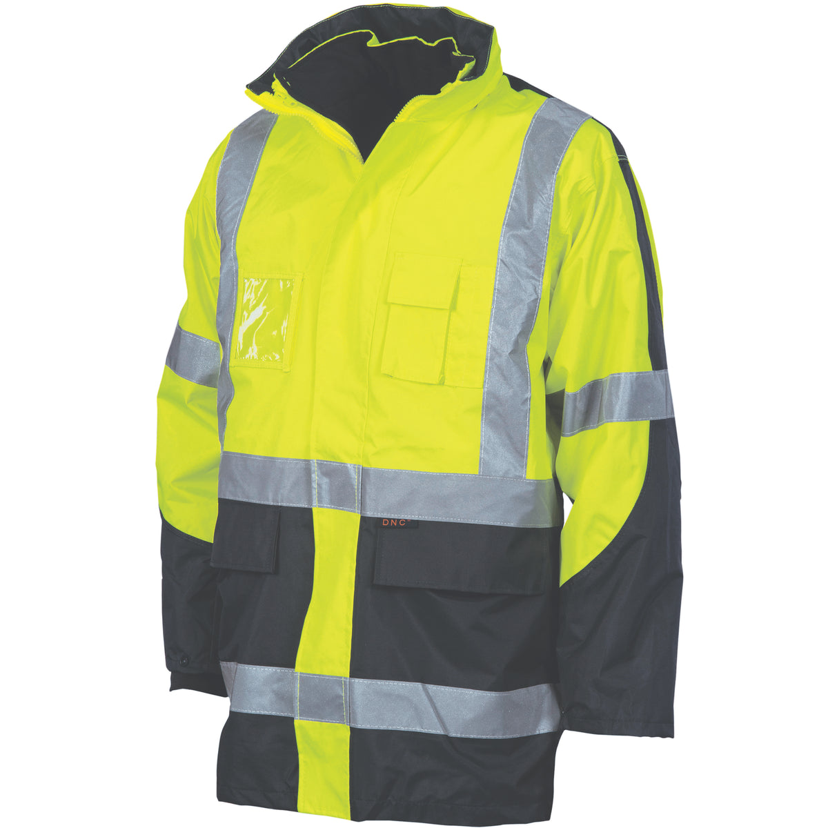 DNC Workwear HiVis "X" Back Two Tone D/N “6 IN 1” Contrast Jacket (Outer Jacket and Inner Vest can be sold separ 3998