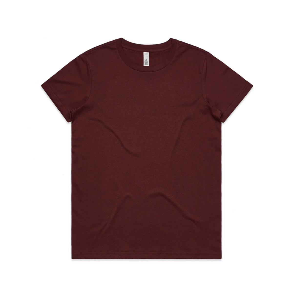 Wo's Basic Tee 4051S - Burgundy - Front