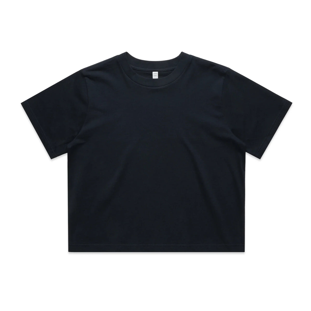 Wo's Classic Crop Tee 4072 - Navy - Front