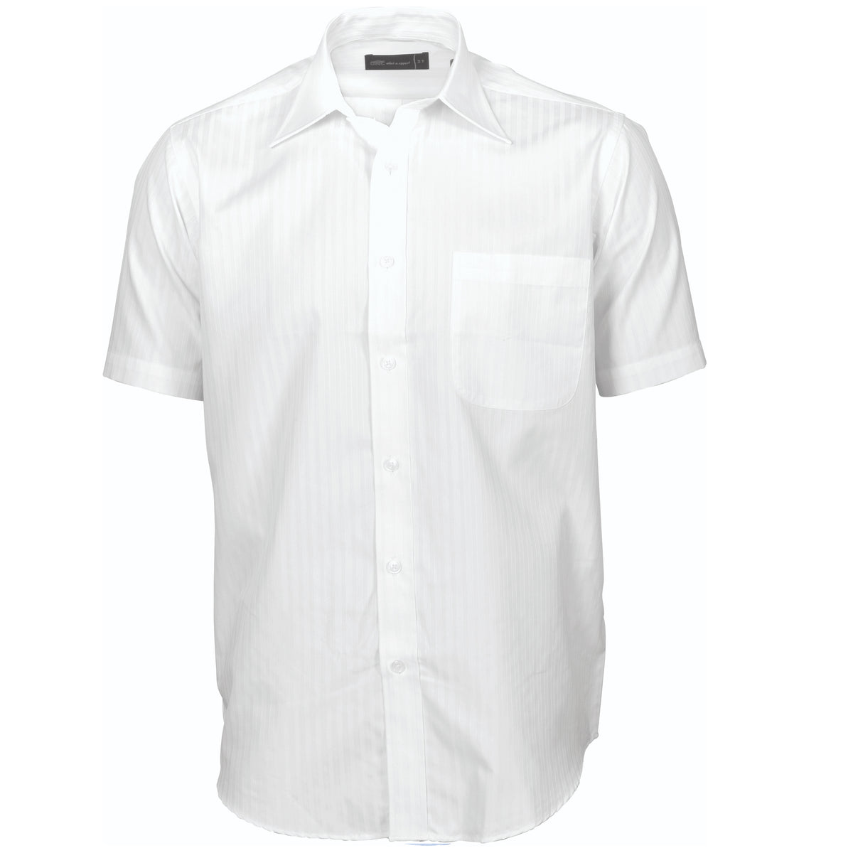 DNC Workwear Mens Tonal Stripe Shirts - Short Sleeve 4155