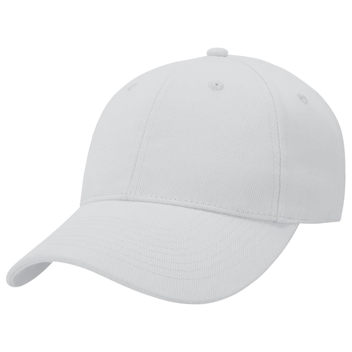 Heavy Brushed Cotton Cap - White
