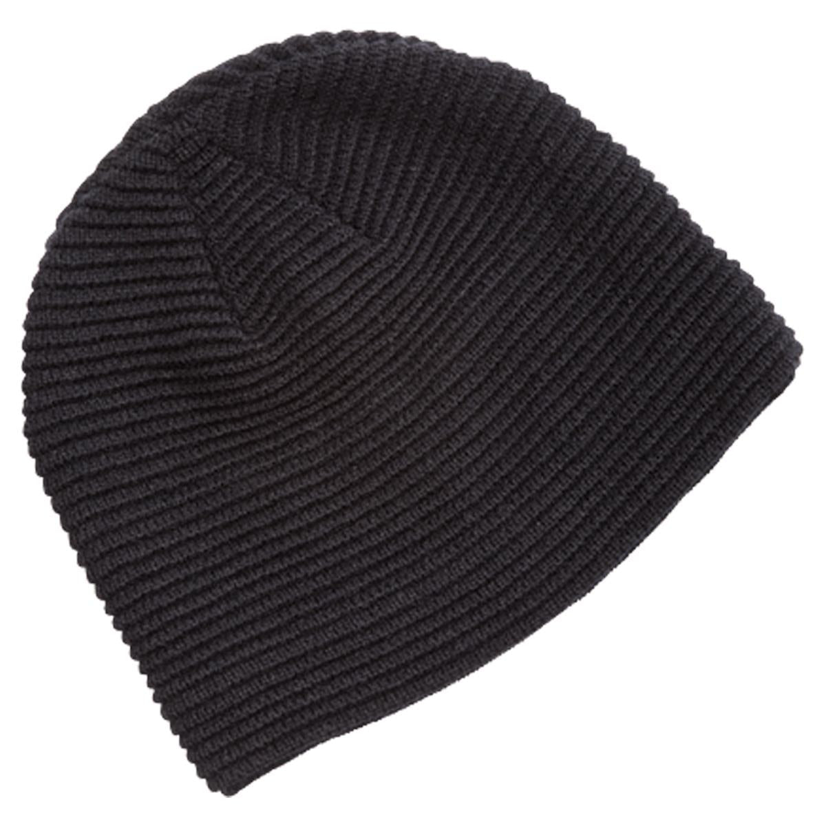 Ruga Knit Beanie - Black - Front
