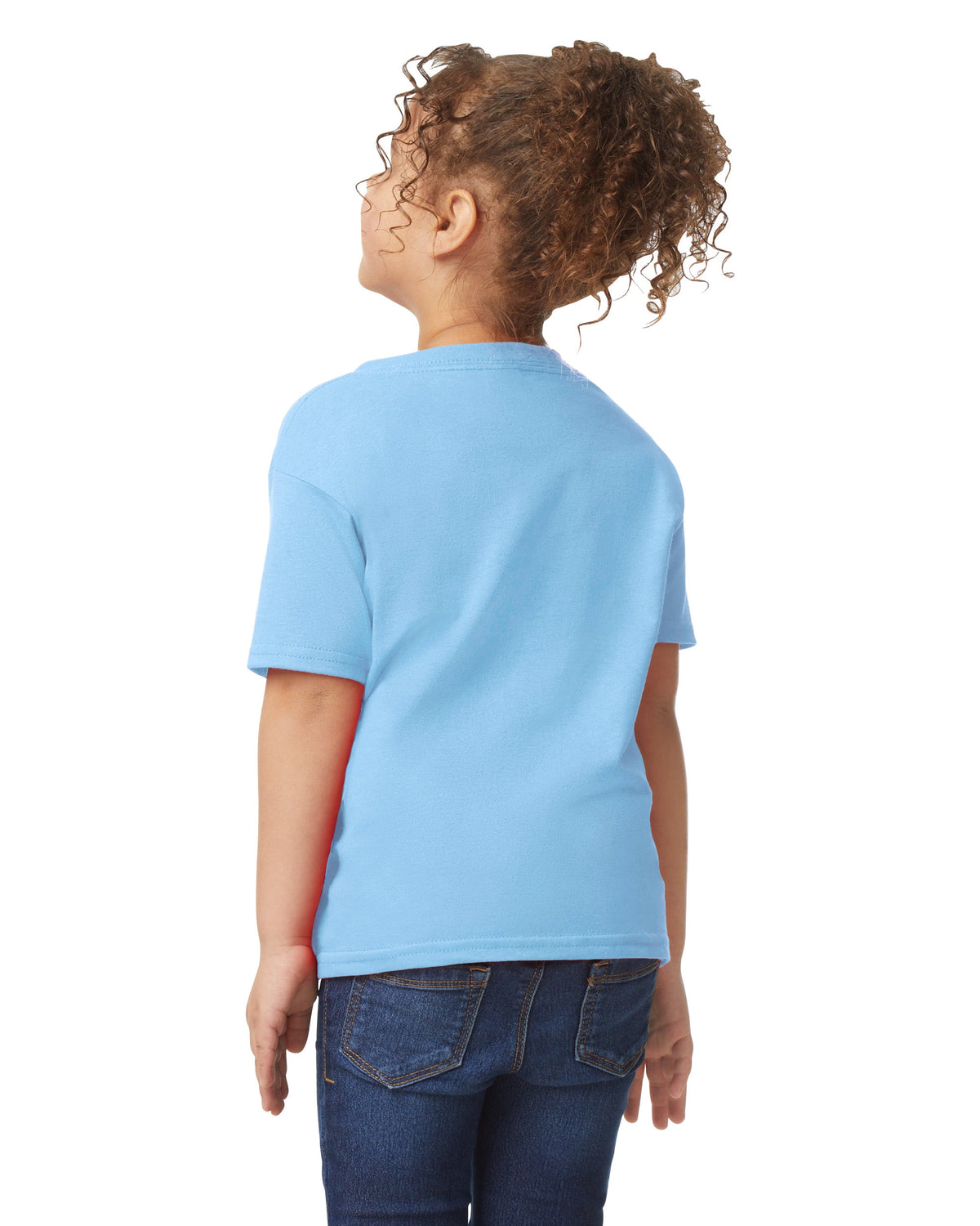 Gildan Heavy Cotton 5100P T-Shirt - Light Blue - Back