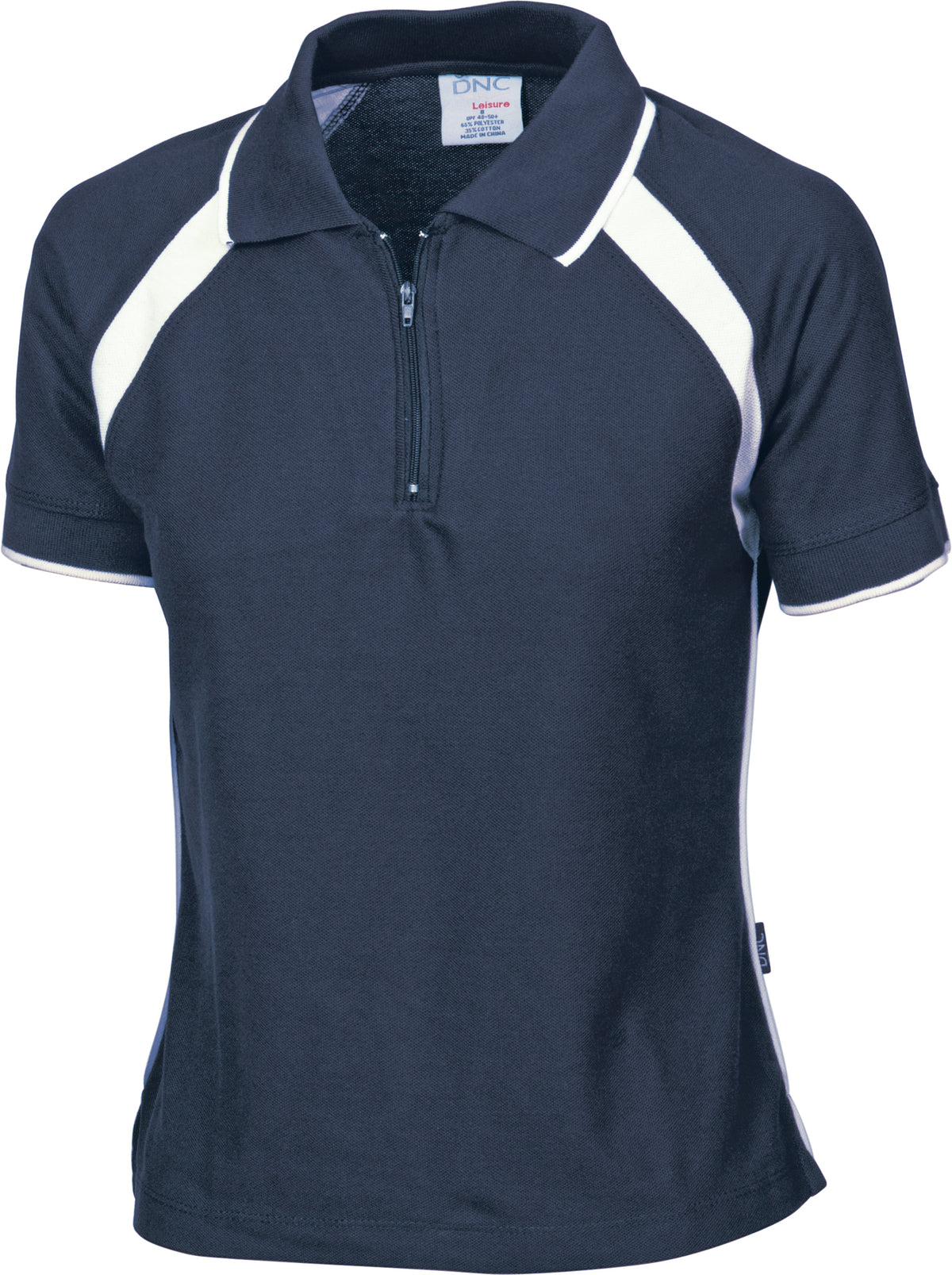 DNC Workwear Ladies Poly/Cotton Contrast Raglan Panel Polo 5246