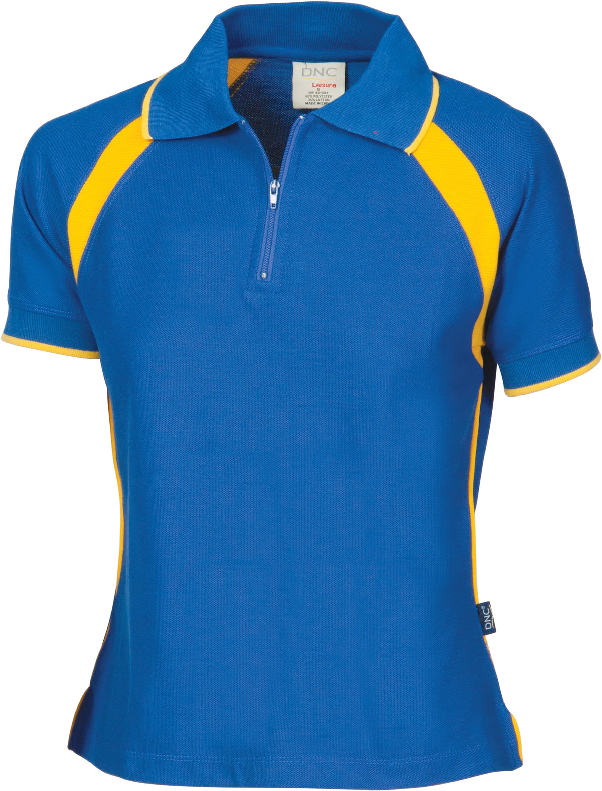 DNC Workwear Ladies Poly/Cotton Contrast Raglan Panel Polo 5246