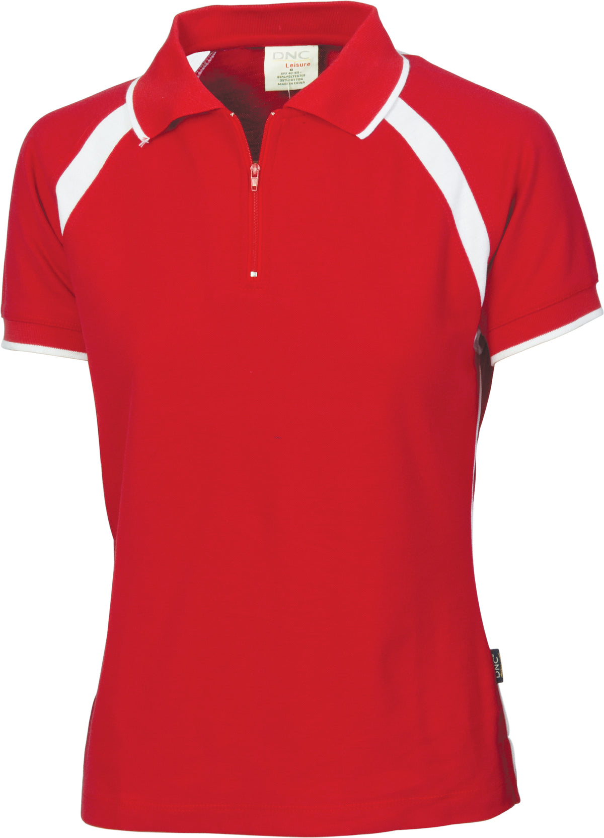 DNC Workwear Ladies Poly/Cotton Contrast Raglan Panel Polo 5246