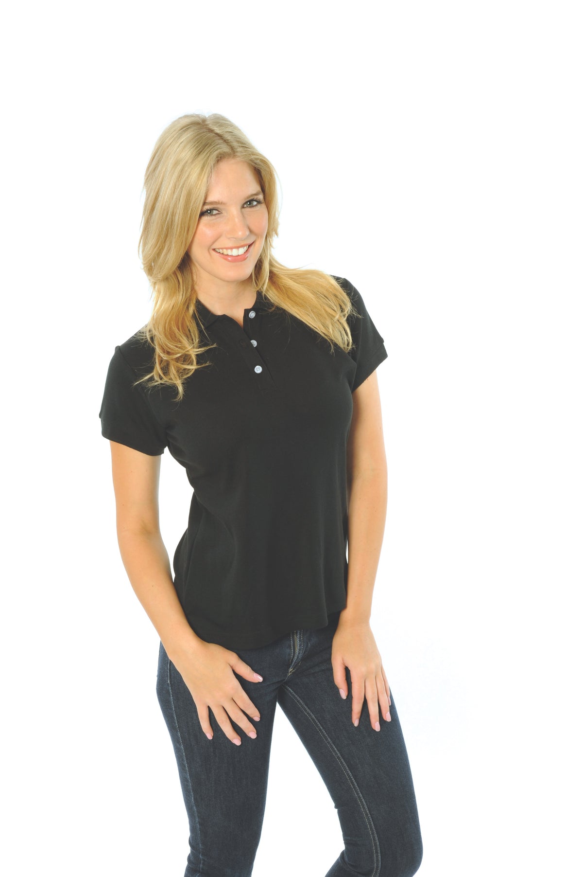 DNC Workwear Ladies Cotton Rich New York Polo 5258