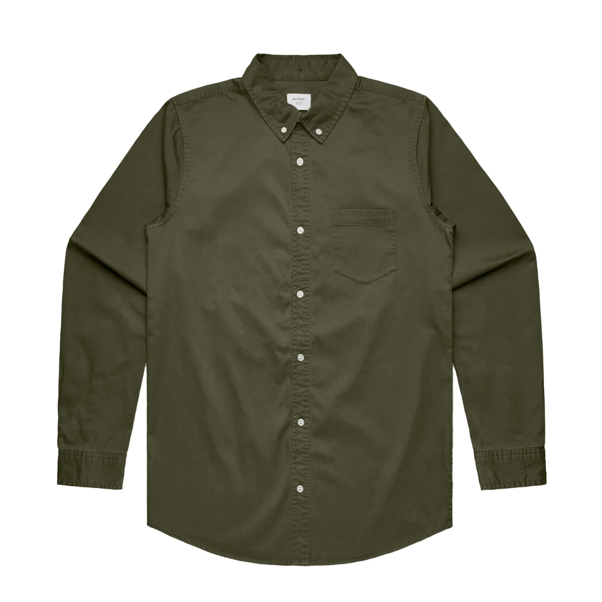 Denim Wash Shirt 5414S - Army - Front