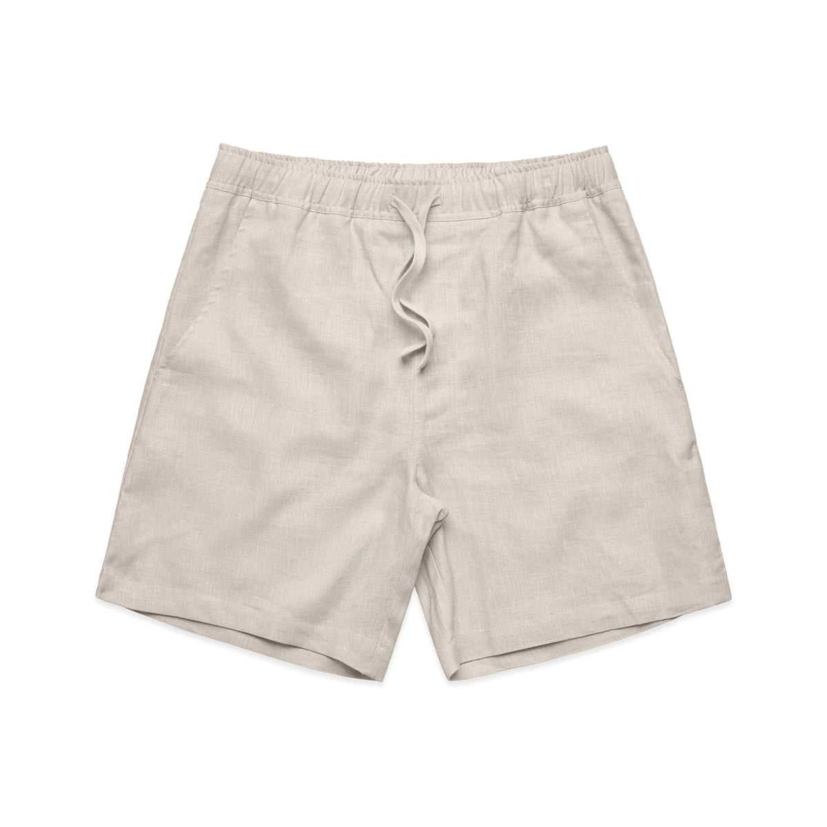 Linen Shorts 18" 5919 - Natural - Front