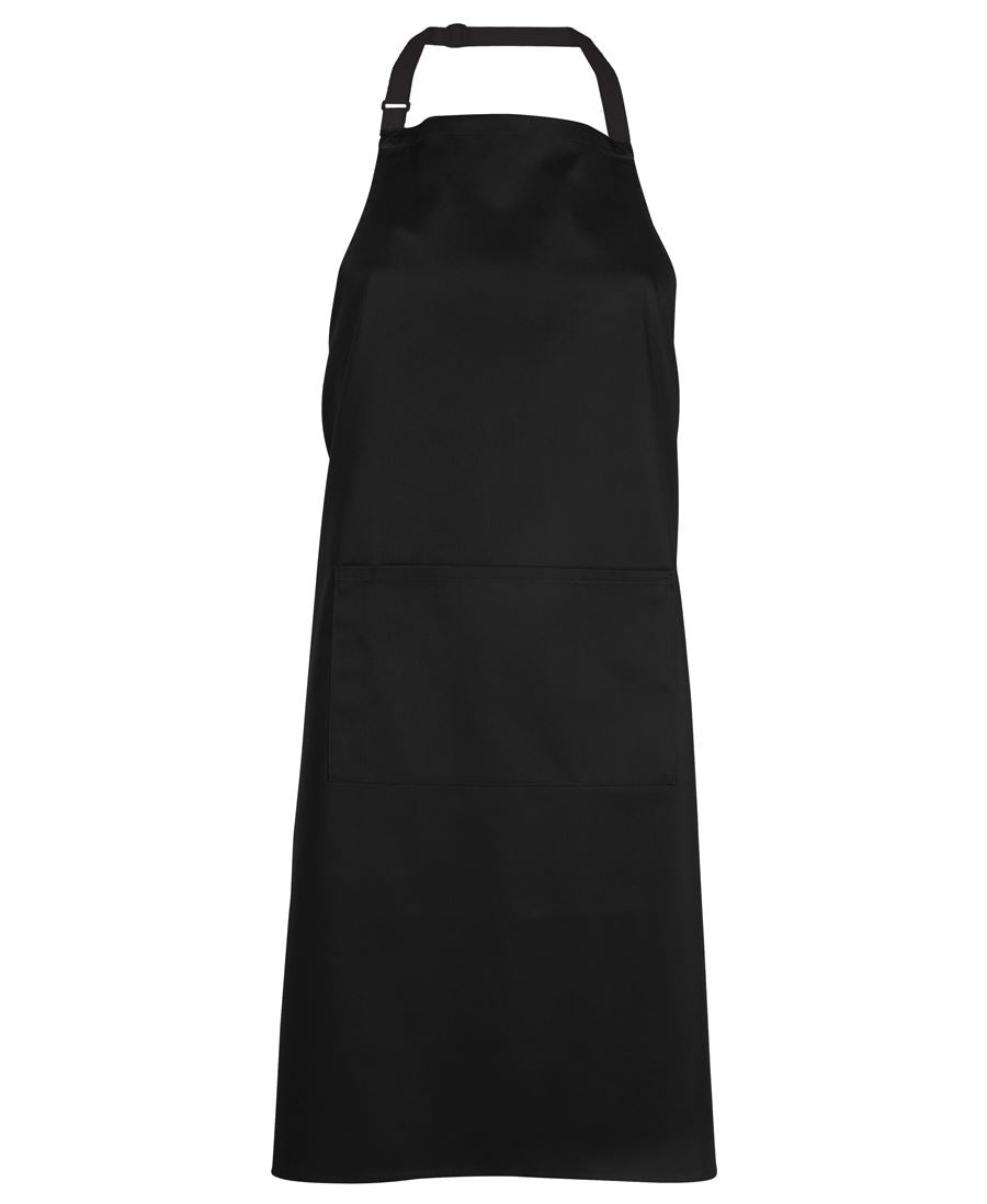 JB's Apron With Pocket - Black - Front