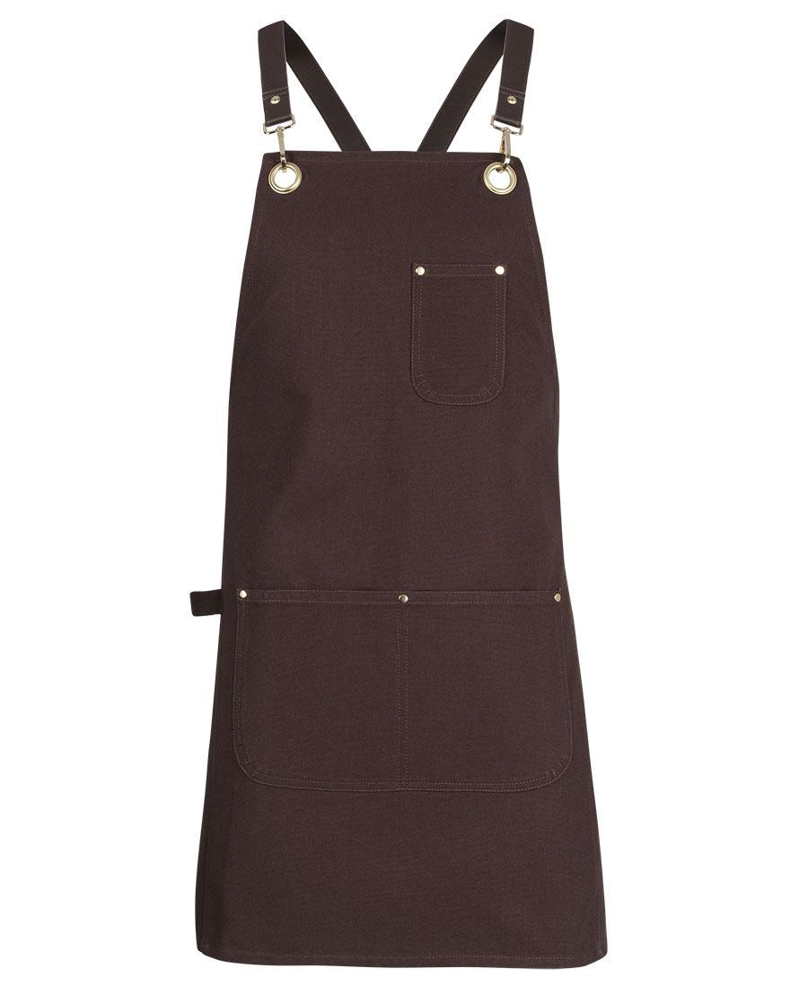 JB's wear JB's 65x75 BRASS EYELET CANVAS APRON PU STRAP 5ACBP