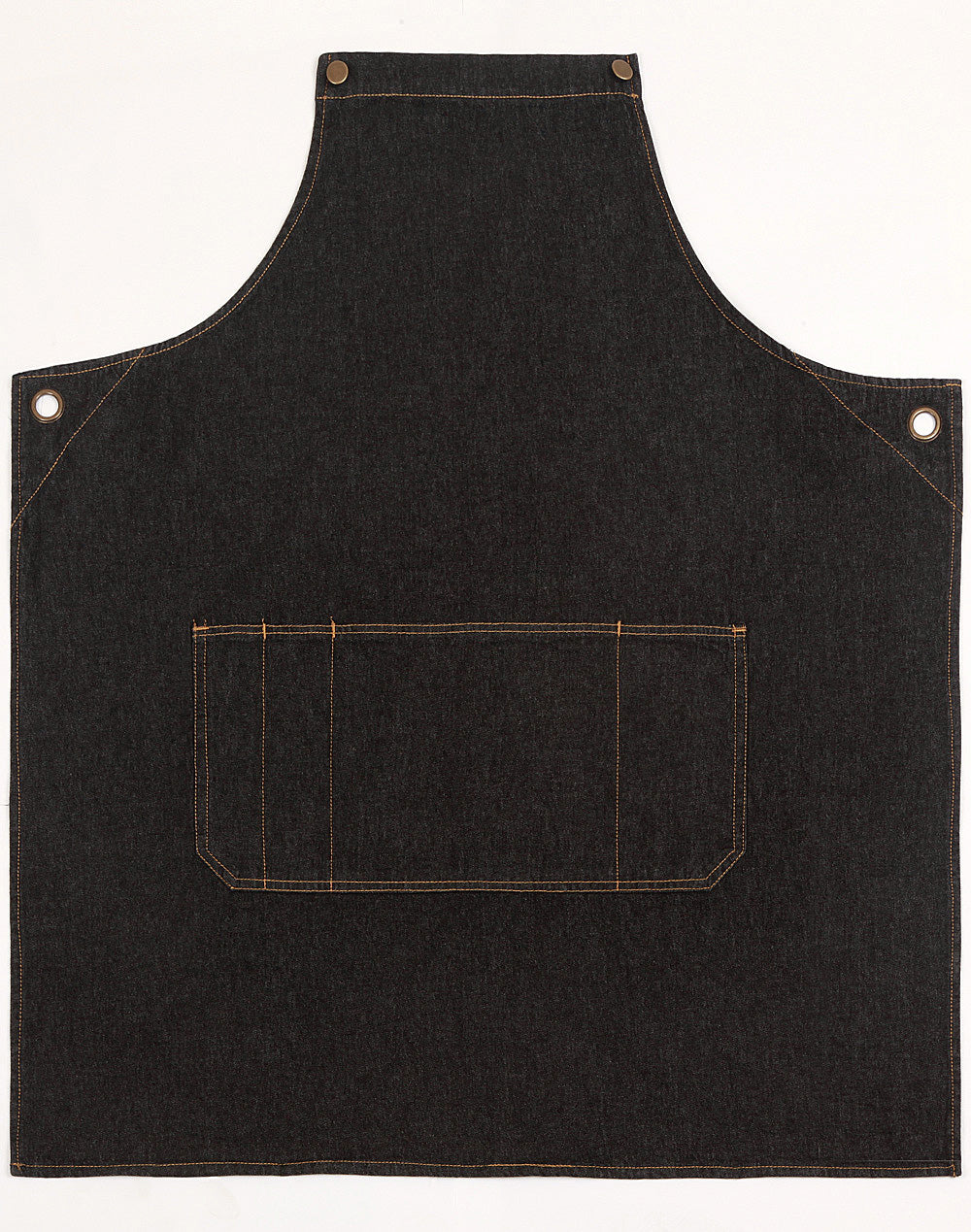 Denim Bib Apron - AP09 - Black