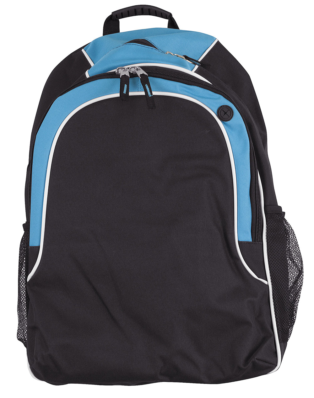 Black.White.Aqua Blue
