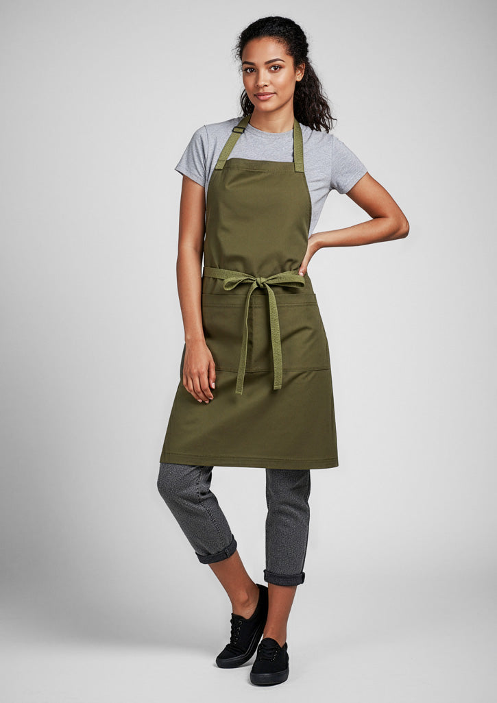 Barley Apron - Olive - Model
