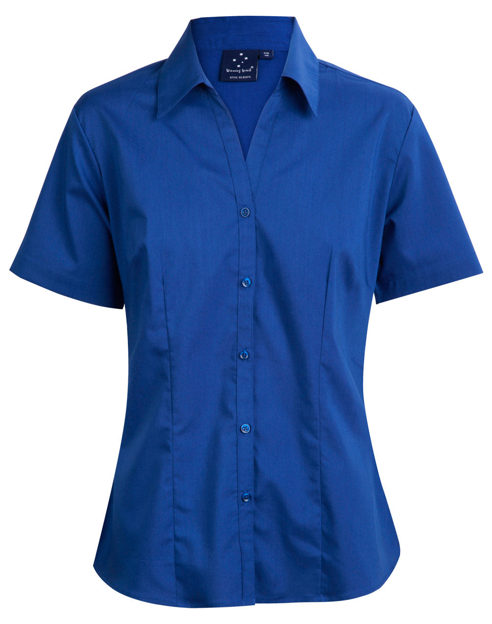 Ladies S/S Teflon shirt - BS07S - Royal