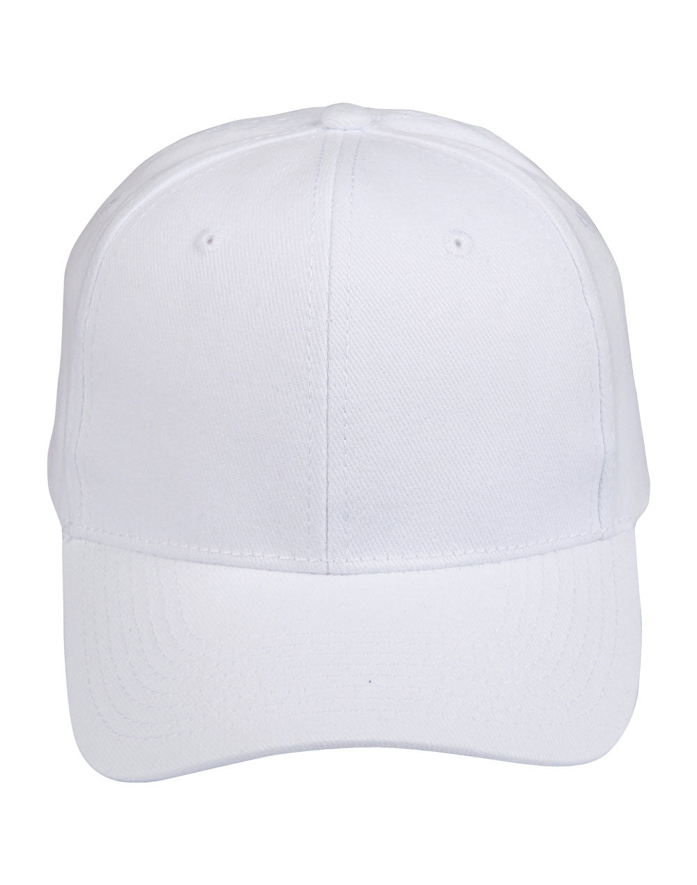 Heavy Brushed Cotton Cap - CH01 - White