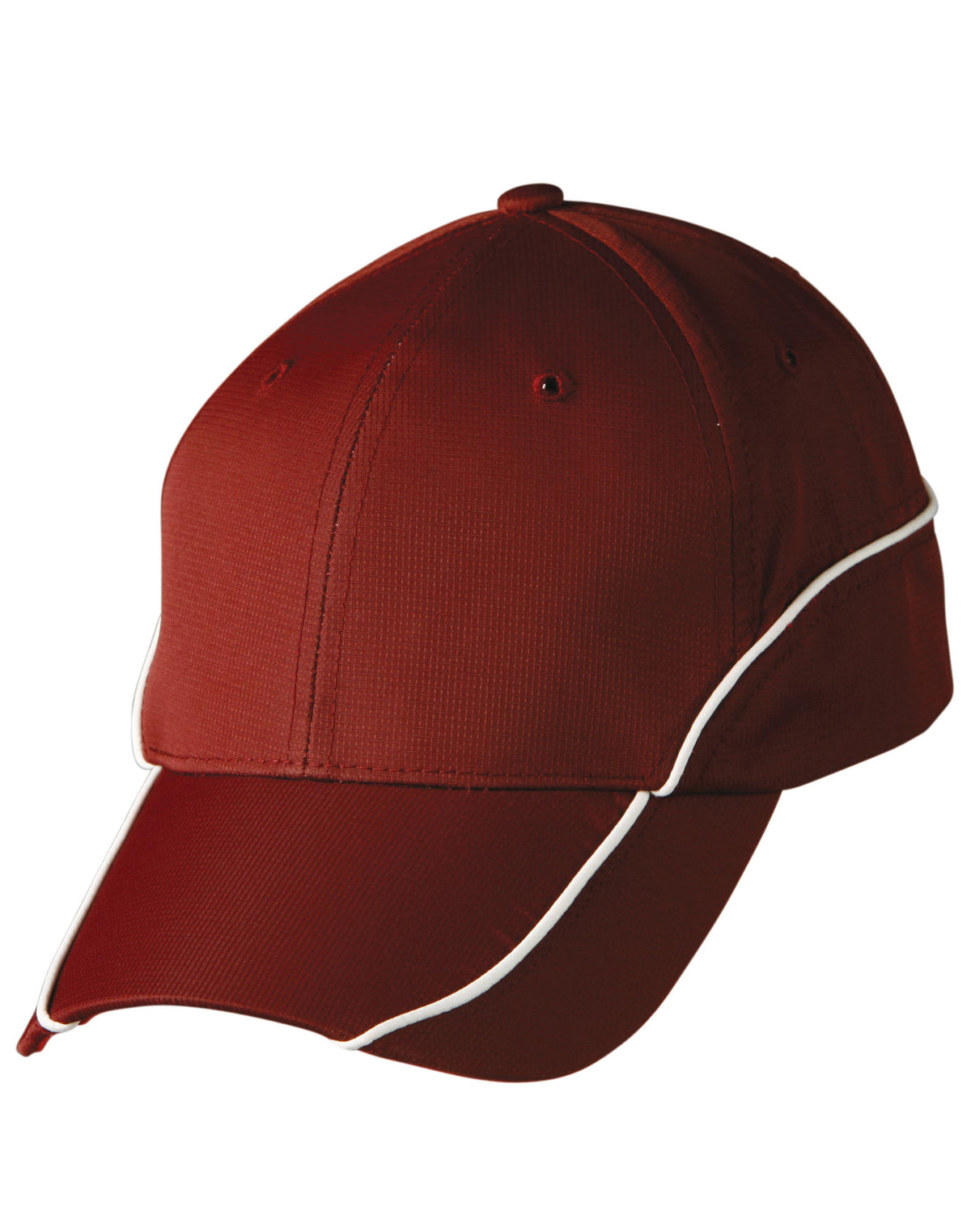 Nylon poly mesh contrast trim - CH21 - Maroon / White