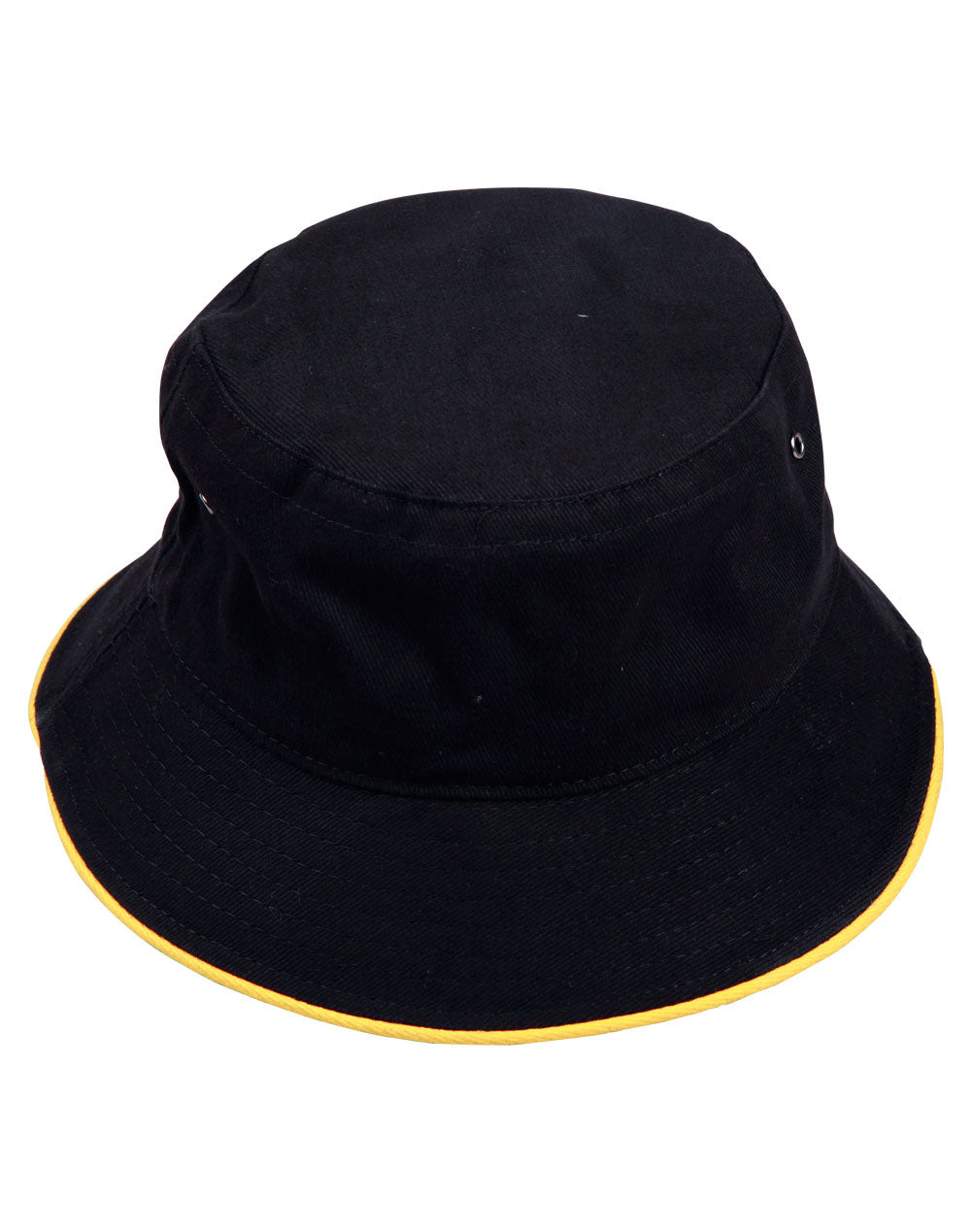 Soft Washed Sandwich Bucket Hat - CH31 - Navy / Gold