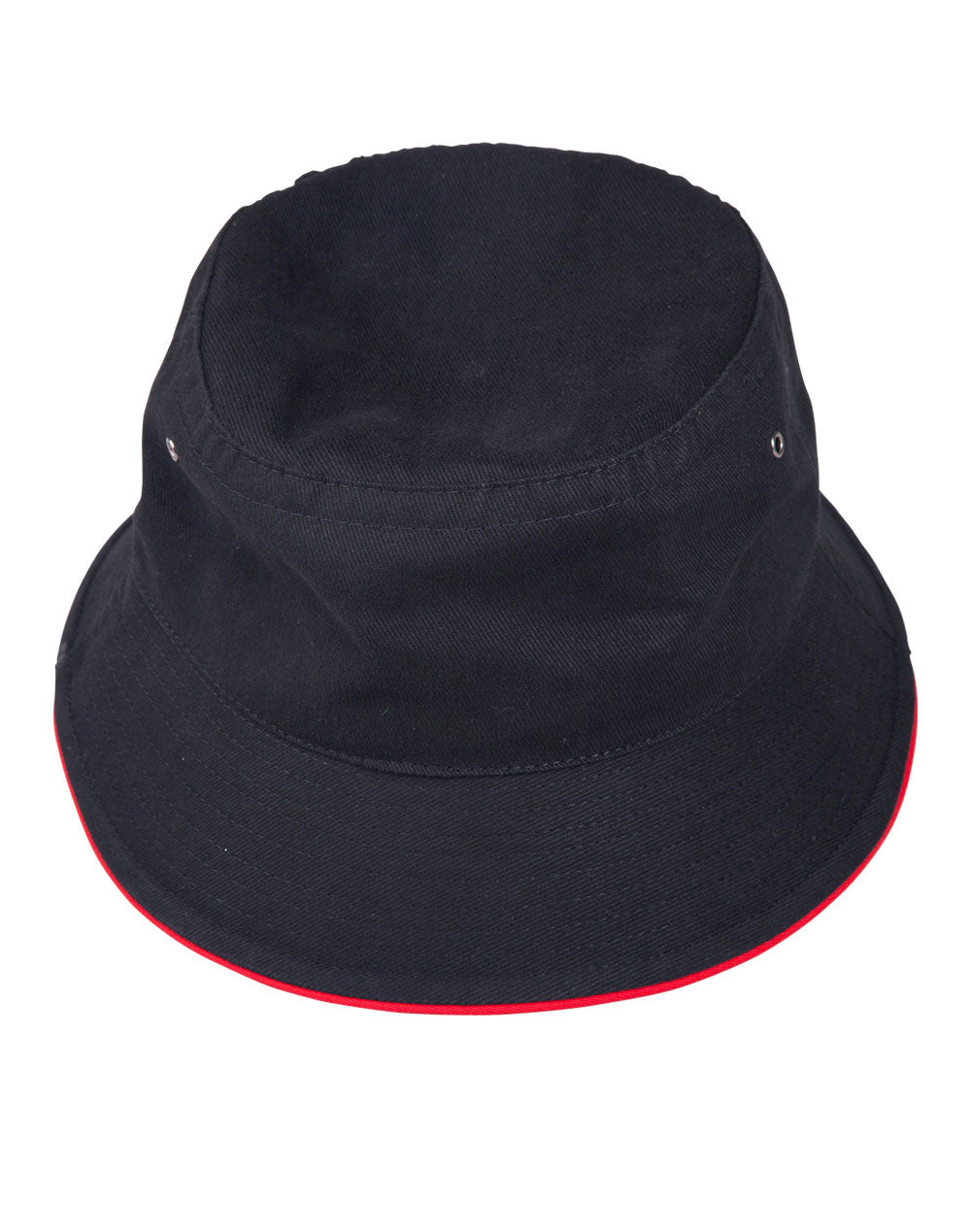 Soft Washed Sandwich Bucket Hat - CH31 - Navy / Red