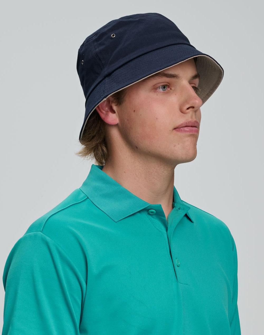 Winning Spirit Contrasting Underbrim Bucket Hat CH32A