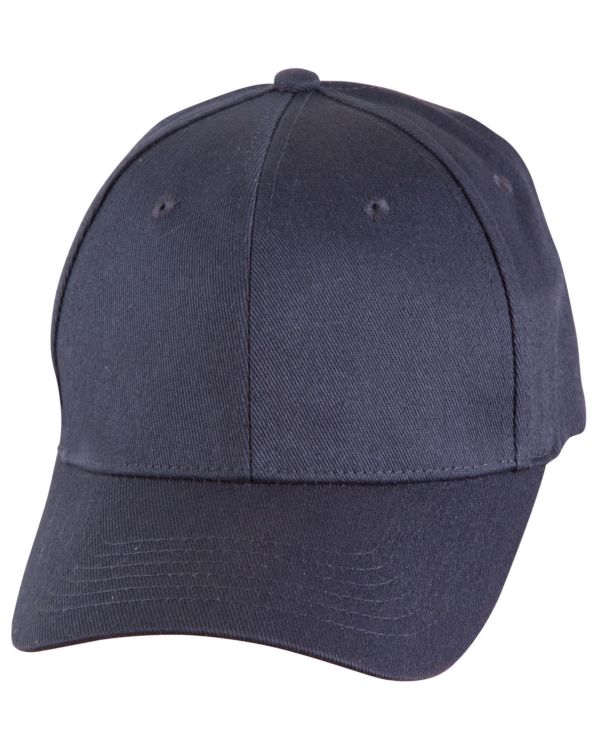 Heavy Brushed Cotton Fitted Cap - CH36 - Navy