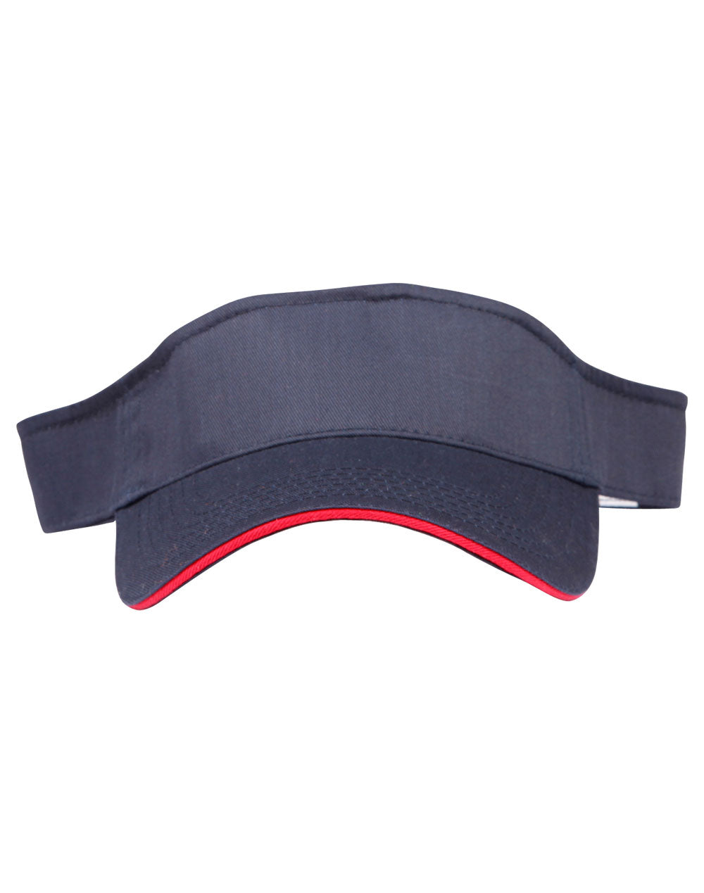 Polo twill visor - CH49 - Navy / Red