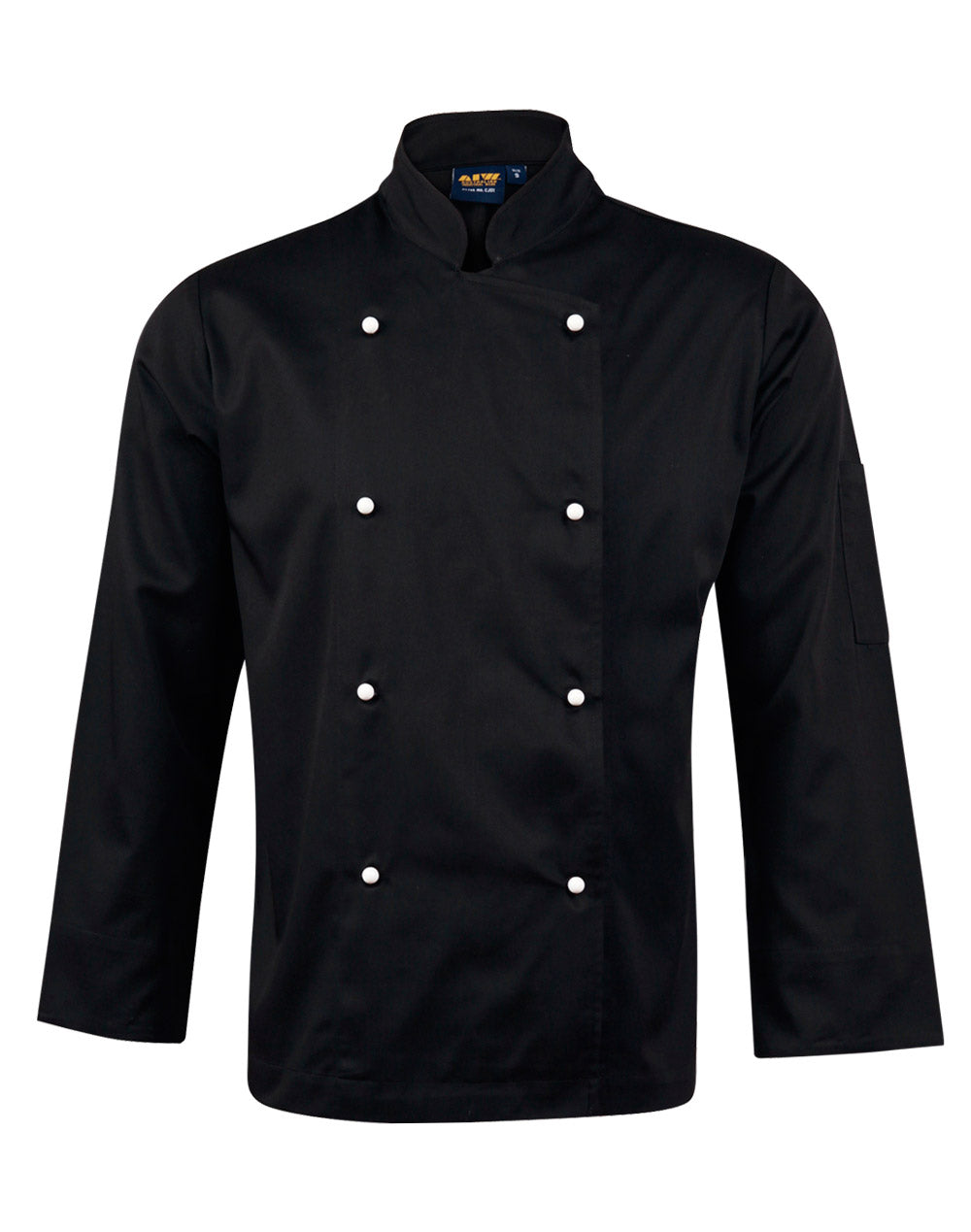 Chef's Jacket Long Sleeve - CJ01 - Black