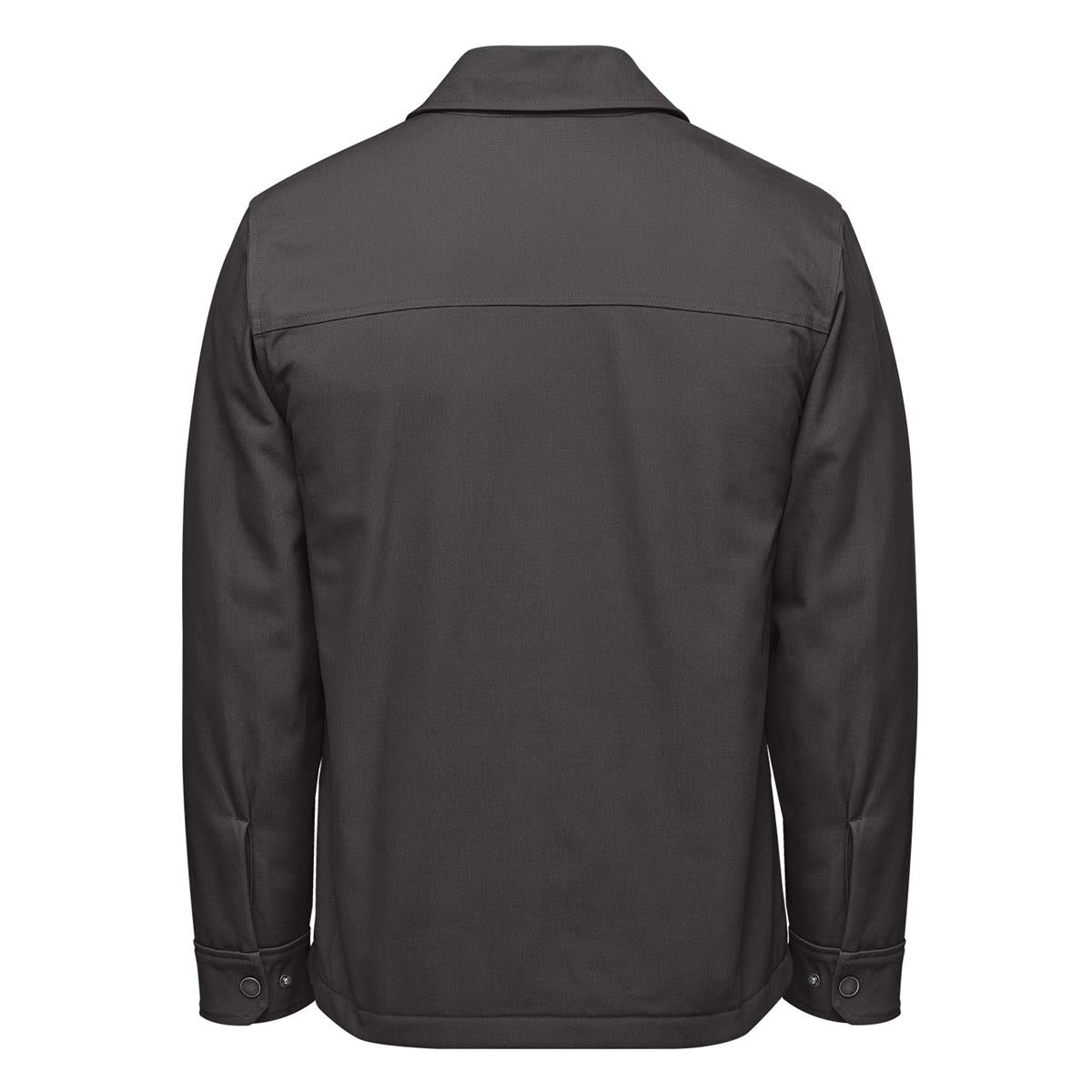 Men's Oxide Sherpa Lined Canvas Jacket - Granite - Back
