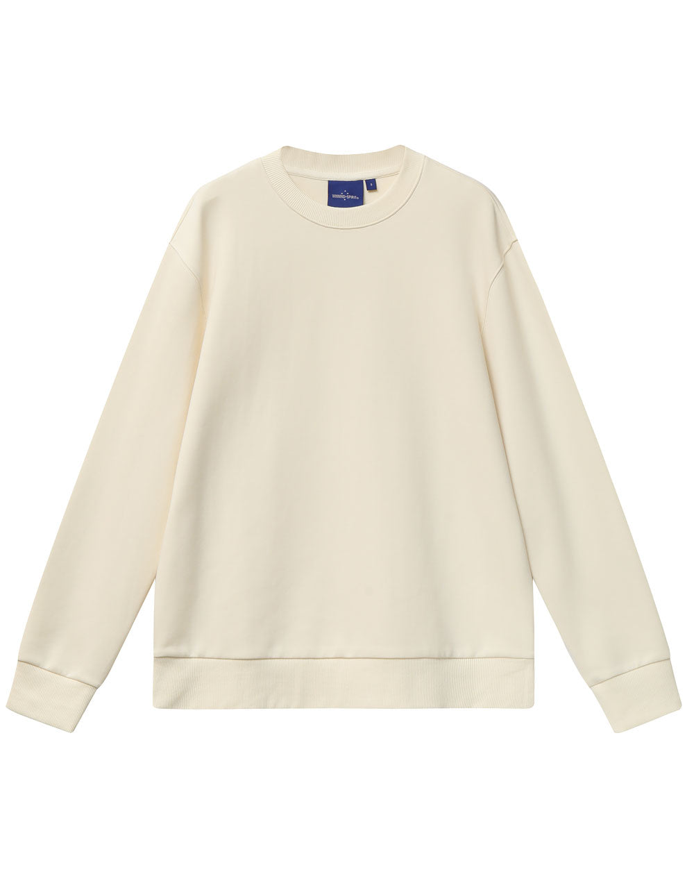 Unisex Airlayered CVC Crew Neck Sweater - FL05 - Natural