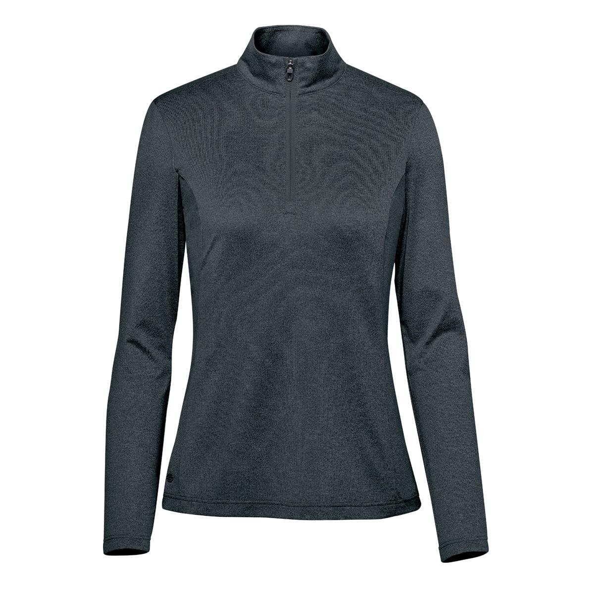 Women's Volante H2X-DRY 1/4 Zip Pullover - Charcoal Heather - Front