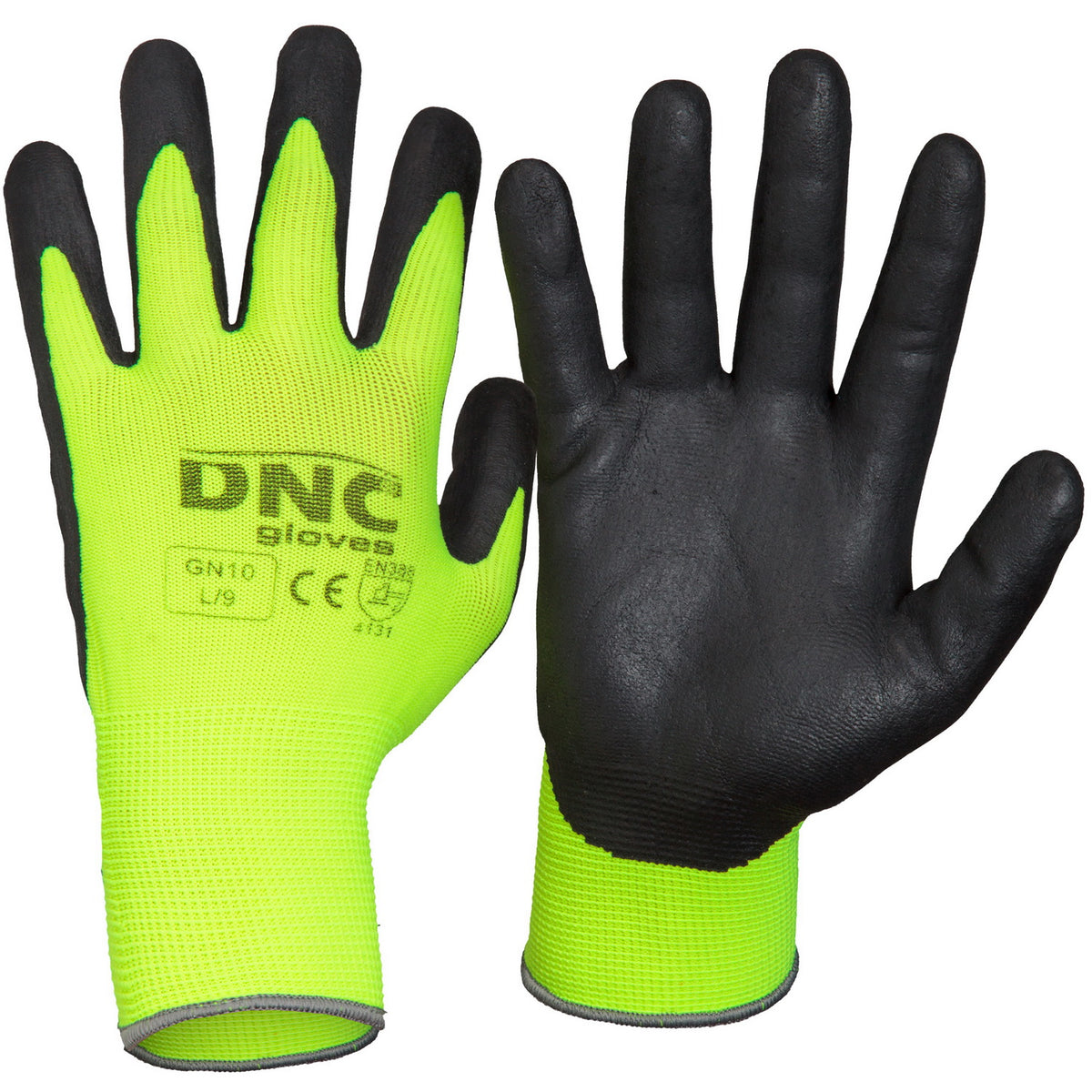 DNC Workwear HiVis Nitrile Supaflex GN10