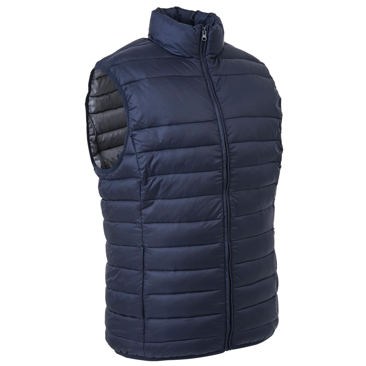 Women's Puffer Vest - Navy - Back