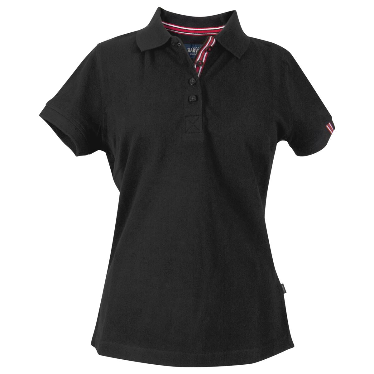 Avon Women's Cotton Polo - Black - Front