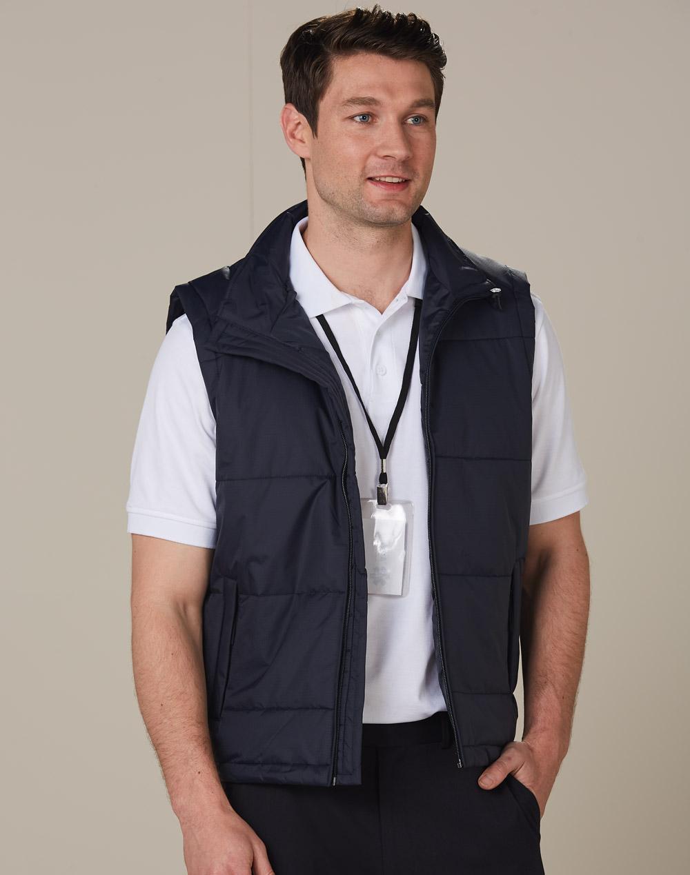 Winning Spirit Men's Nylon Rip-stop Padded Vest JK29