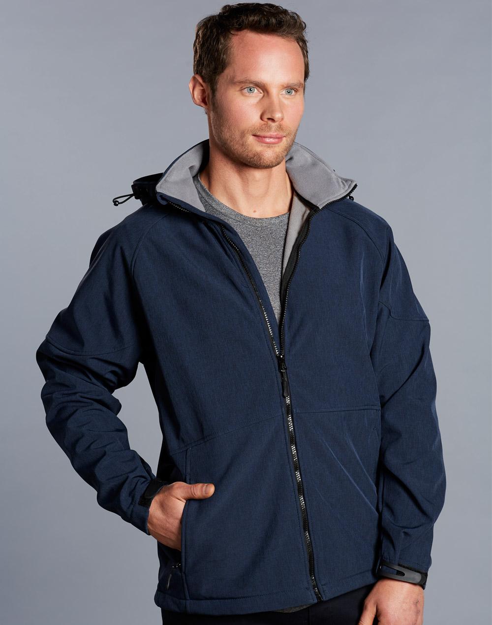 Winning Spirit Men's Softshell Full Zip Hoodie JK33